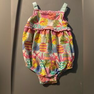 Matilda Jane Pink and Yellow Diaper Cover